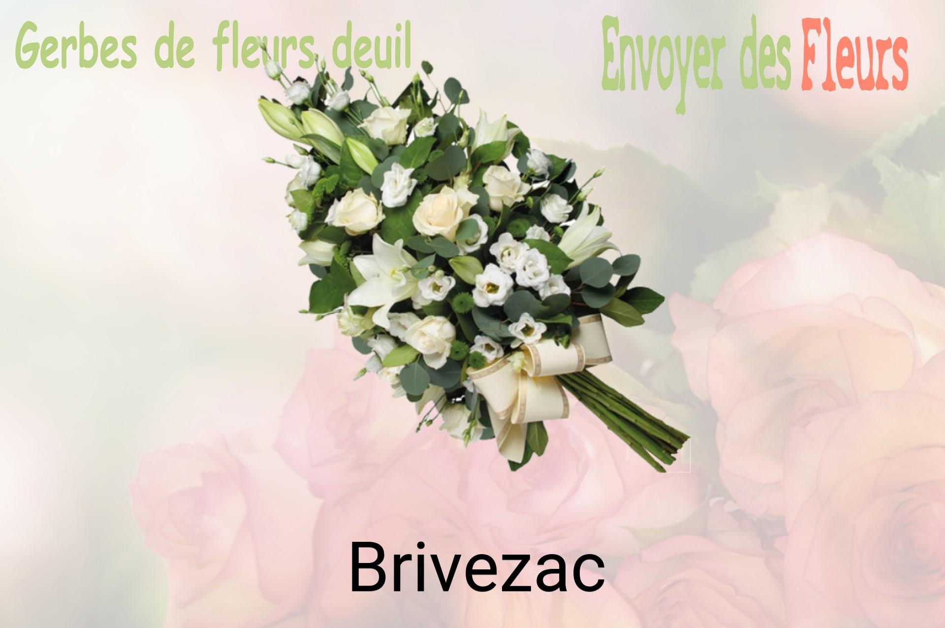Gerbe de fleurs de deuil livrée à Brivezac